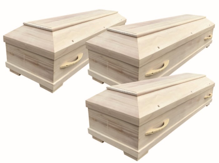3er Set Truhen Trento Paulownia